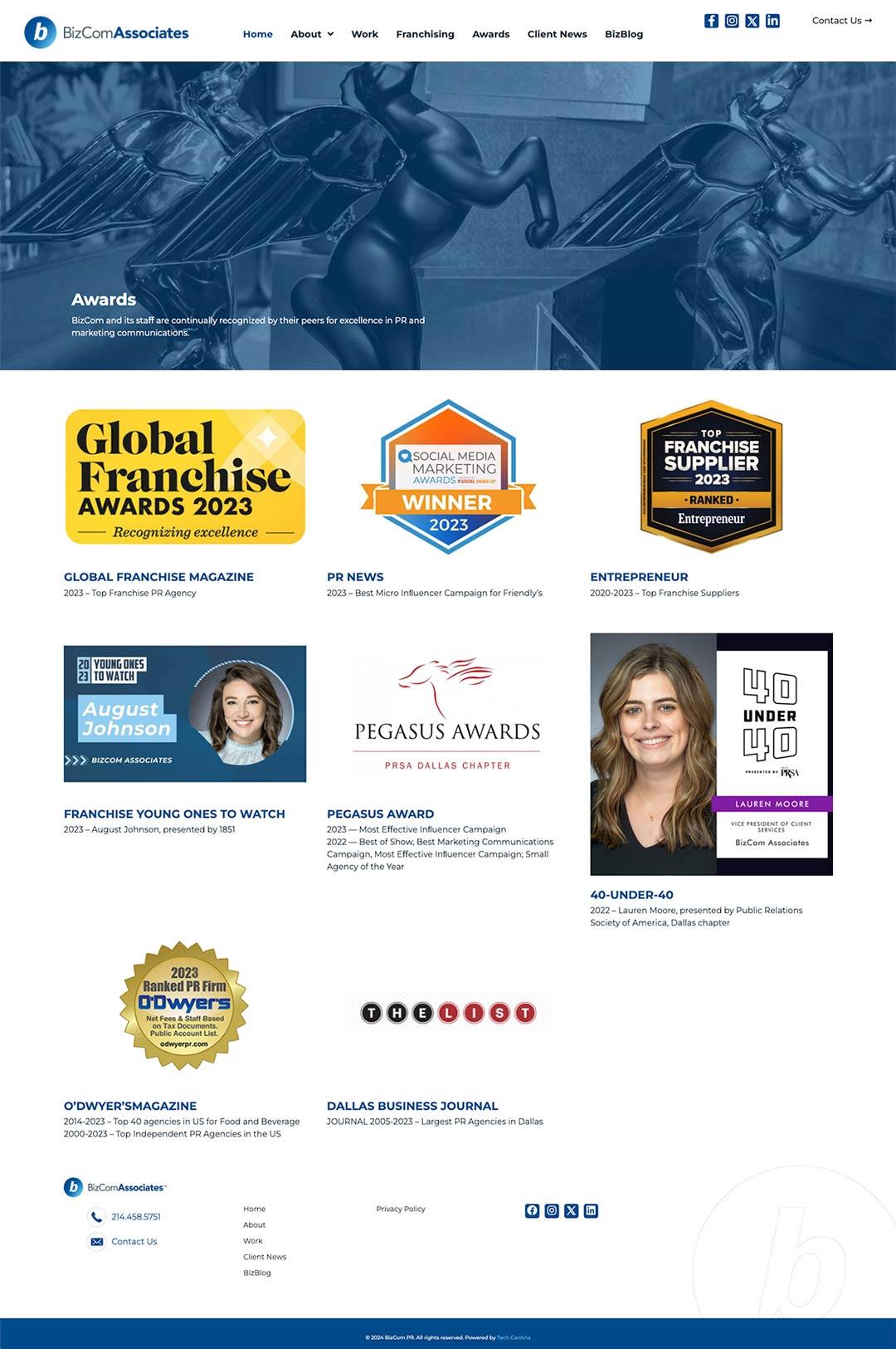 BizcomPR-wordpress-website-awards Bizcom-PR-wordpress-website-awards-page